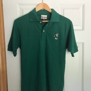Vintage Walt Disney world golfing mickey polo sz S